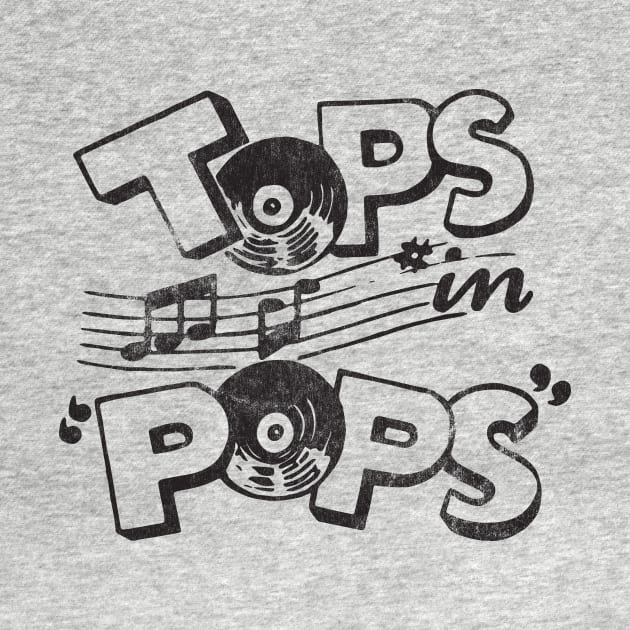 Tops in Pops - Black by Wright Art